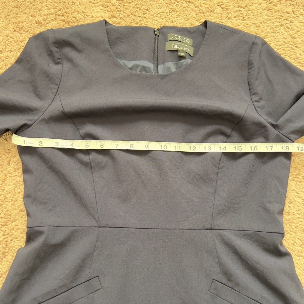 J. Crew Wool Blend Career Elevated Basic Navy Mini Dress Women’s Size 12 - Picture 10 of 14